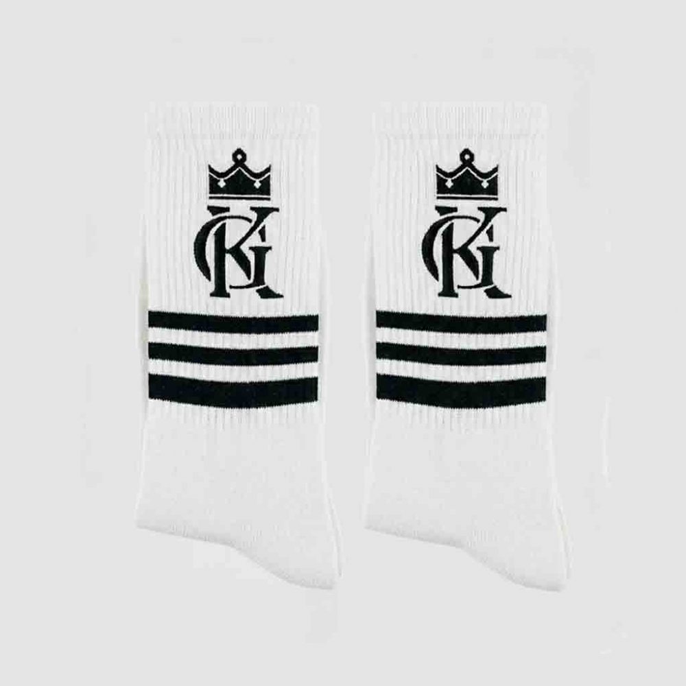 Unisex KG King Greatness Socks (White)