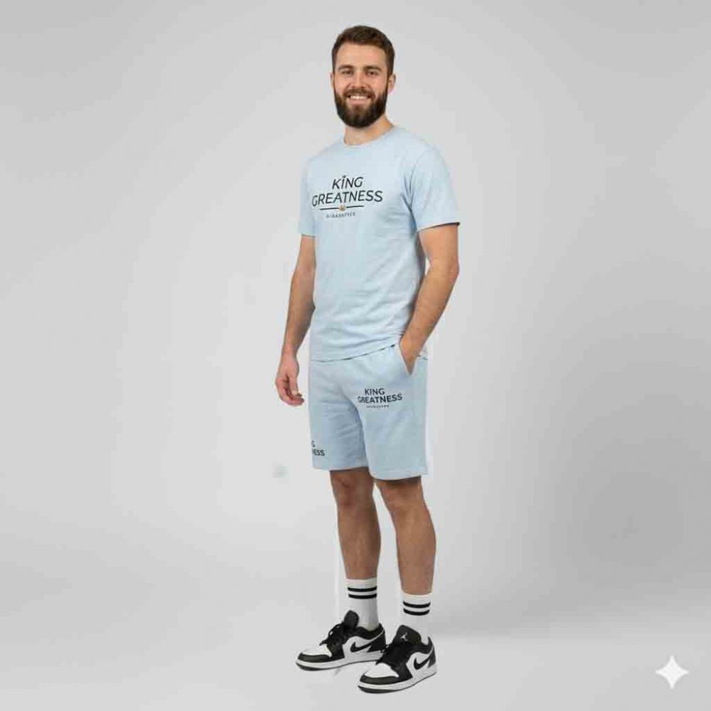 Men’s King Greatness Matching Set (Light Blue)