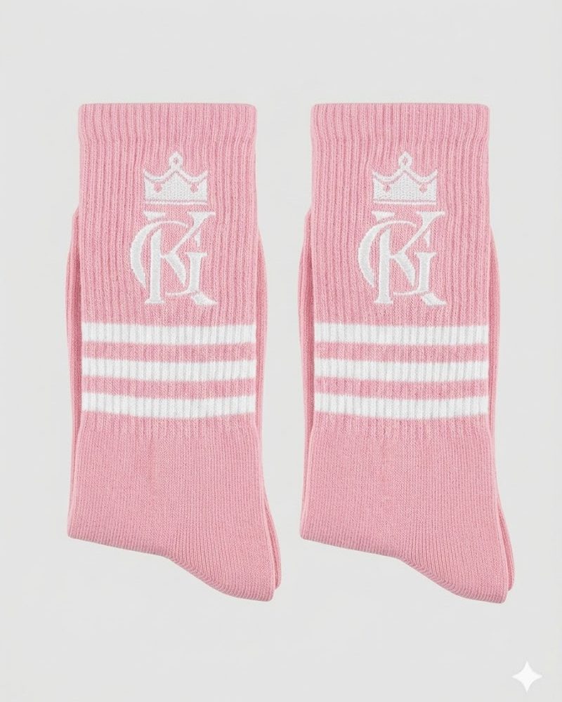 Unisex KG King Greatness Socks (Pink)