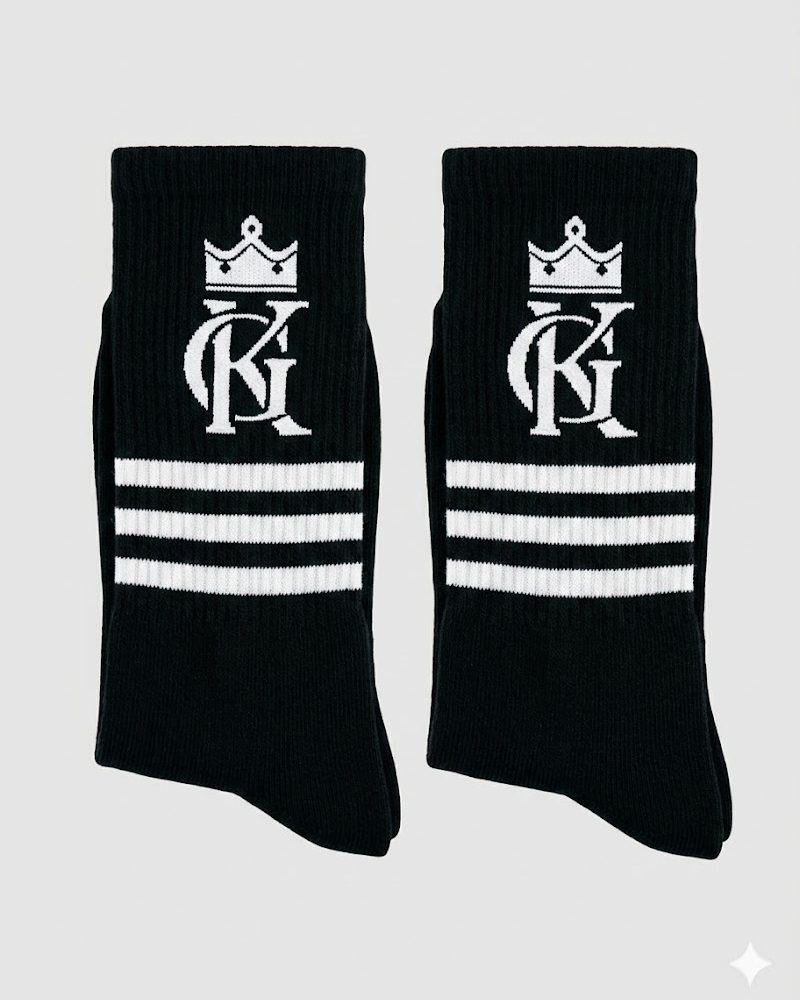 Unisex KG King Greatness Socks (Black)
