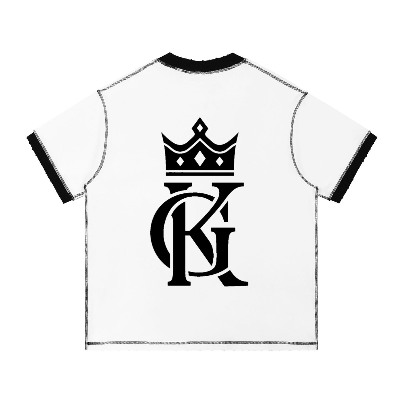 King Greatness Basketball Contrast-Stitched Cotton T-Shirt - Image 2
