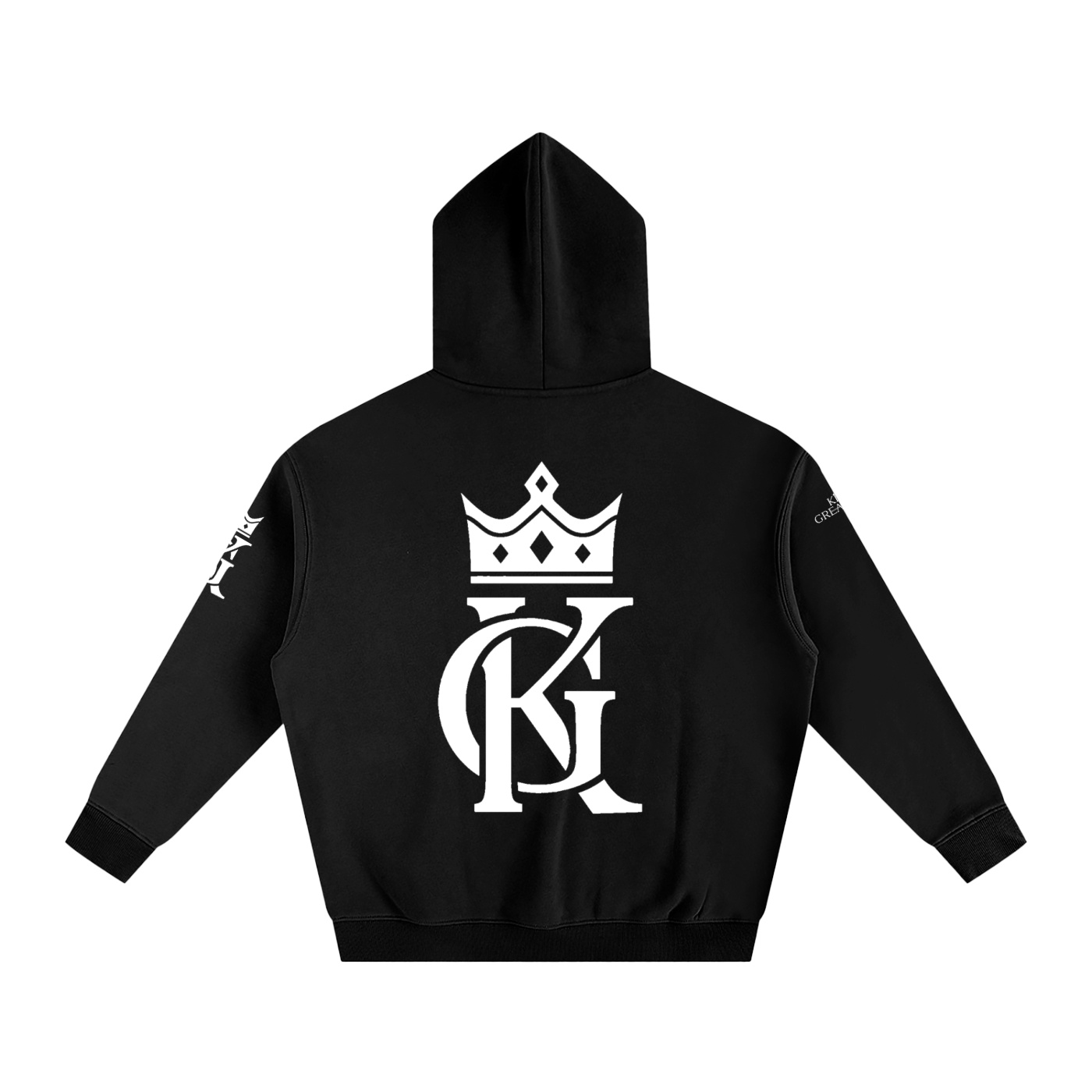 Men’s King Greatness Oversize Fleeced Hoodie - Image 2