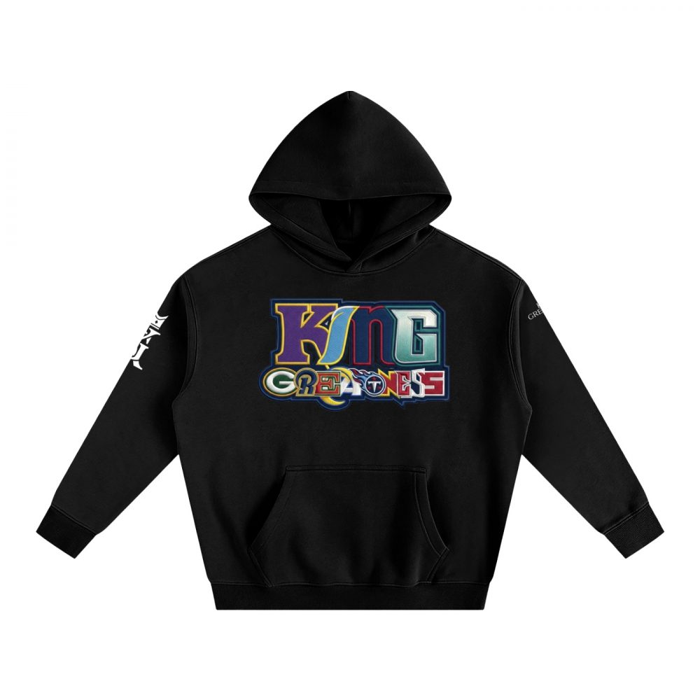 Men’s King Greatness Football Oversize Fleeced Hoodie